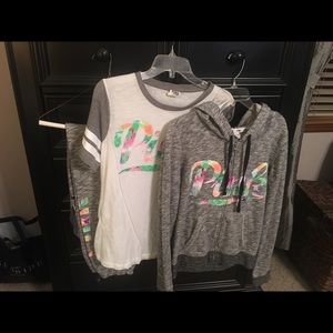 Pink sweatsuit. 3 pieces.